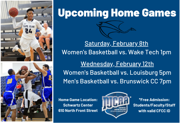 Join us for Upcoming Basketball Games