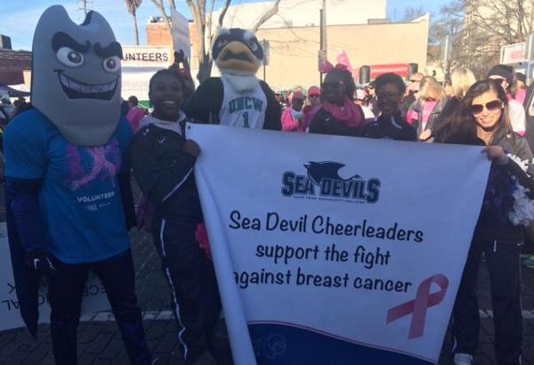 Sea Devil Cheerleaders Race for the Cure