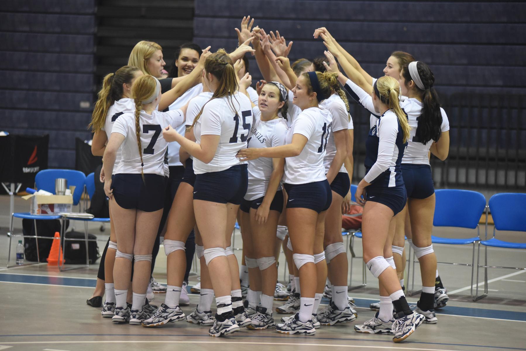 Sea Devils Women's Volleyball Earns Second Win of the Day