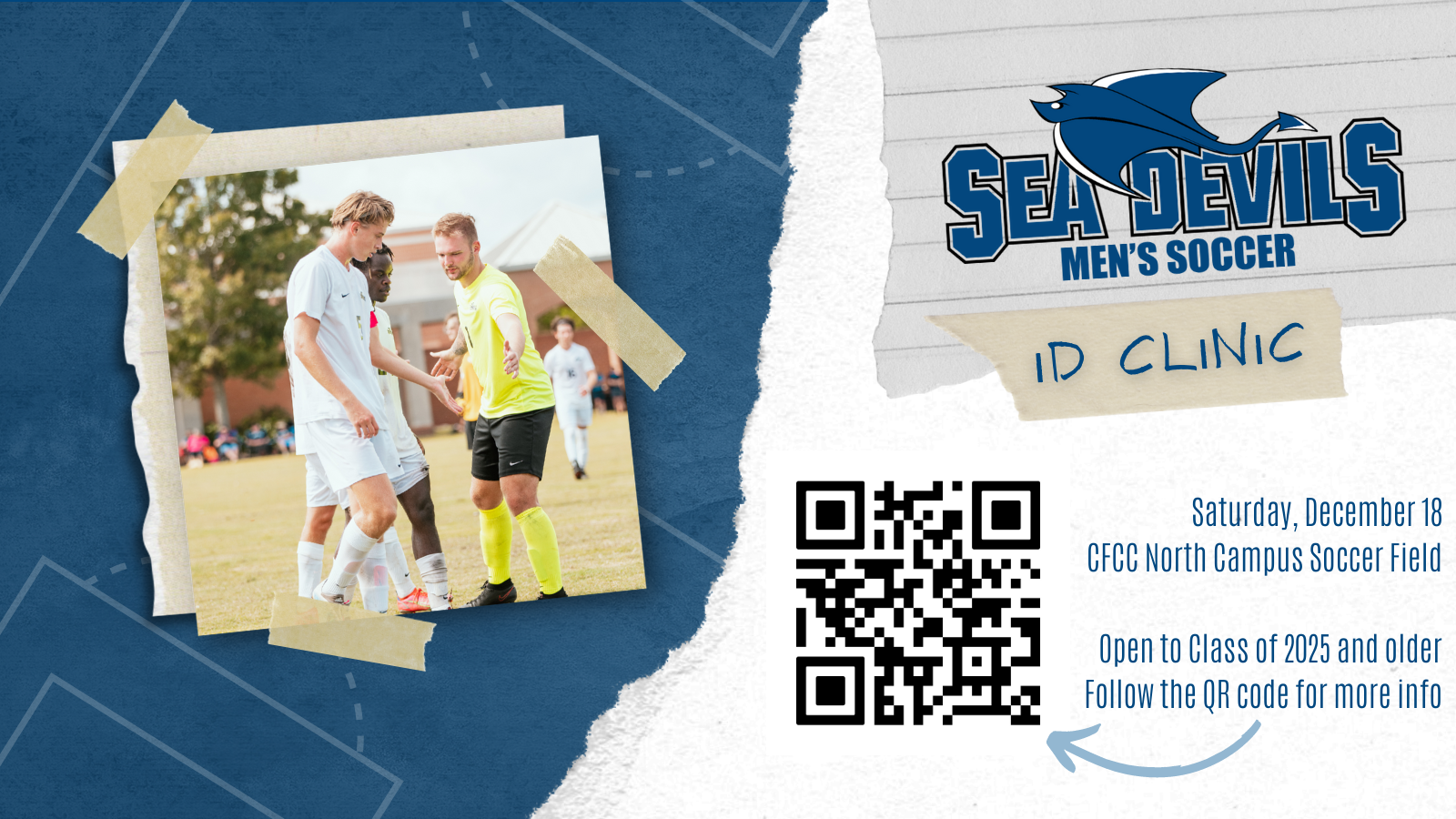 Sea Devils Men's Soccer Winter ID Camp